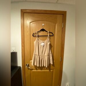 Mazik Women’s Size Large Beige Tie Strap Blouse NEW/NWT